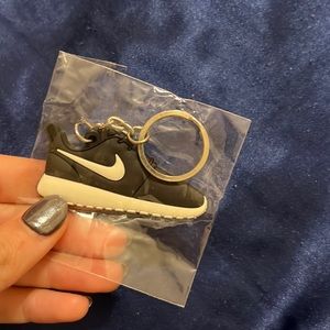 Nike black shoe keychain